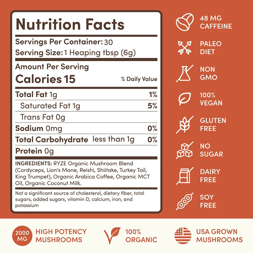 Mushroom Coffee Superfood (30 Servings)